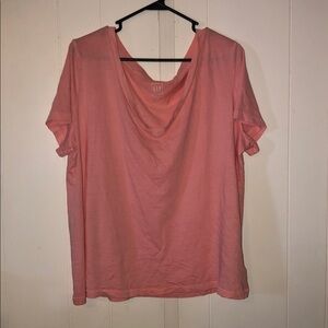 GAP Coral Cowl Neck Tee